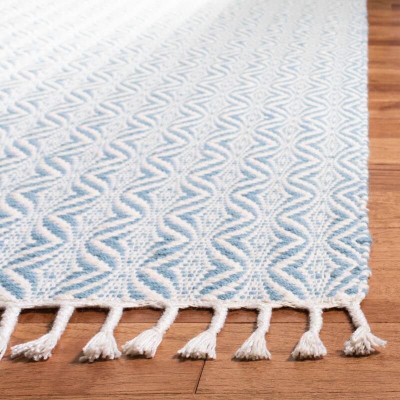 SAFAVIEH Handmade Natura Sejla Transitional Geometric Beige Wool Rug