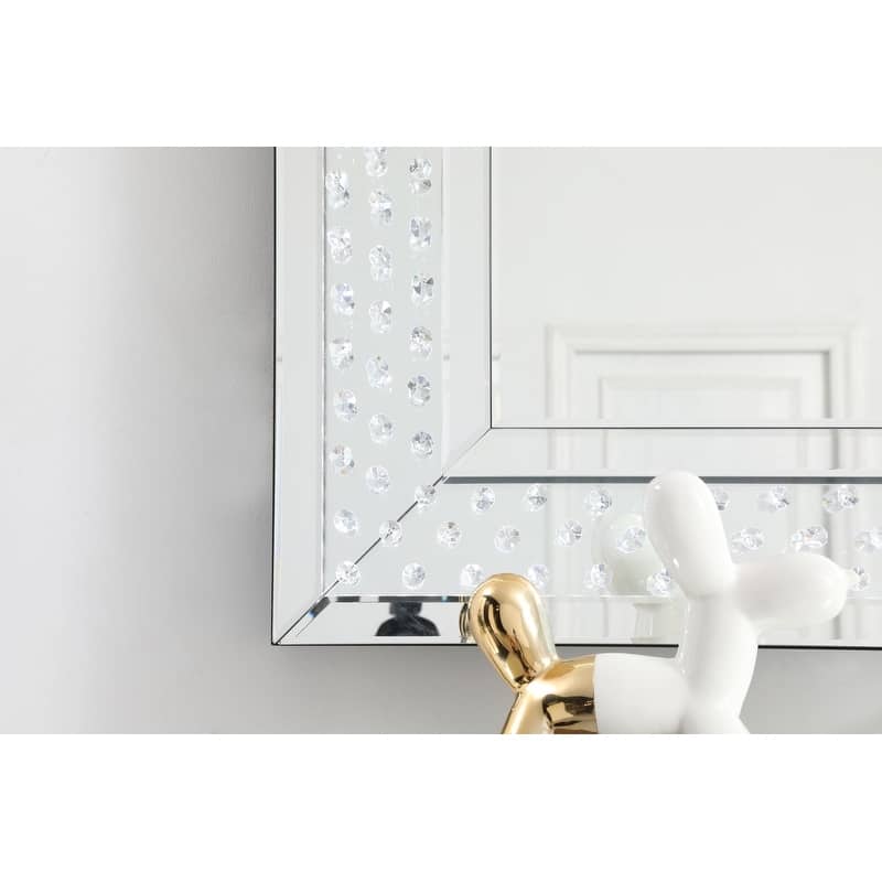 River LED Crystal Mirror - Clear