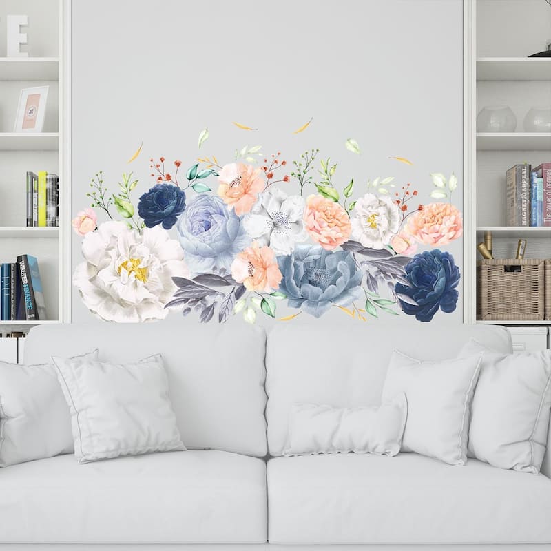 Walplus Wall Sticker Colorful Large Magnolia Flower Art Decal Home Decor