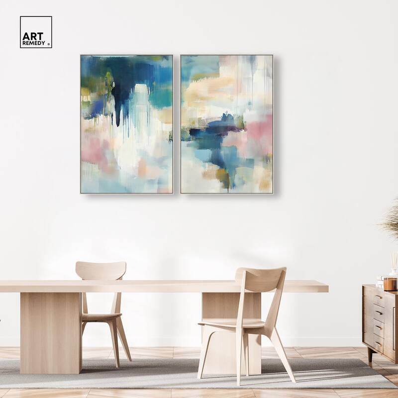 Pale Periwinkle II Canvas Set of 2 by Art Remedy