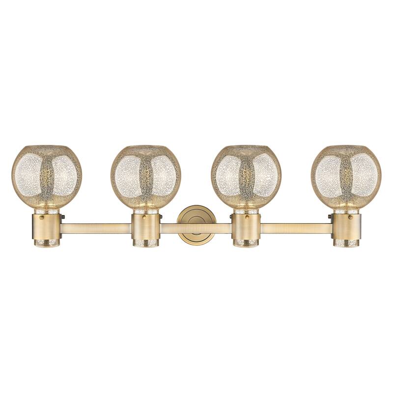 Innovations Lighting Downtown Urban - Lawton Sphere - 4 Light 34" Wall-Mounted Bath Vanity Light