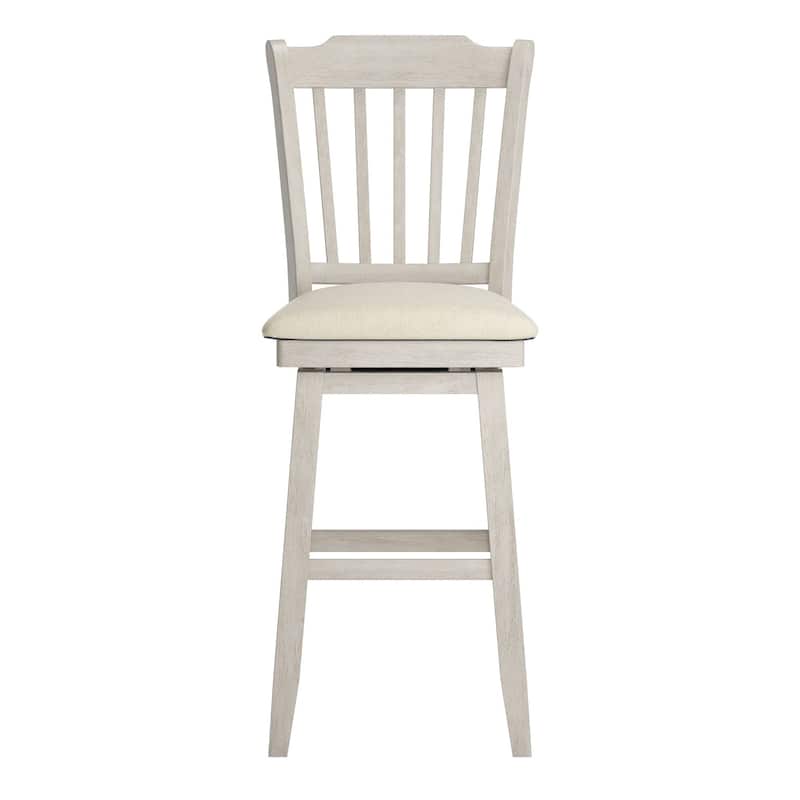 Eleanor Slat Back Wood Swivel Stool by iNSPIRE Q Classic