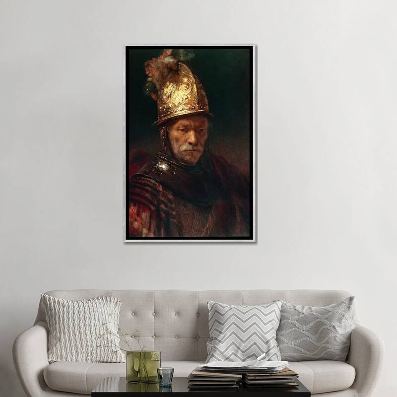 iCanvas "The Man With The Golden Helmet, 1650-55" by Rembrandt van Rijn Framed