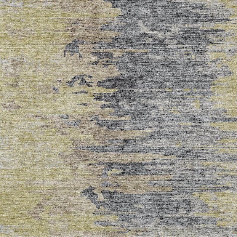 HomeRoots Abstract Transitional Rectangle Outdoor Rug