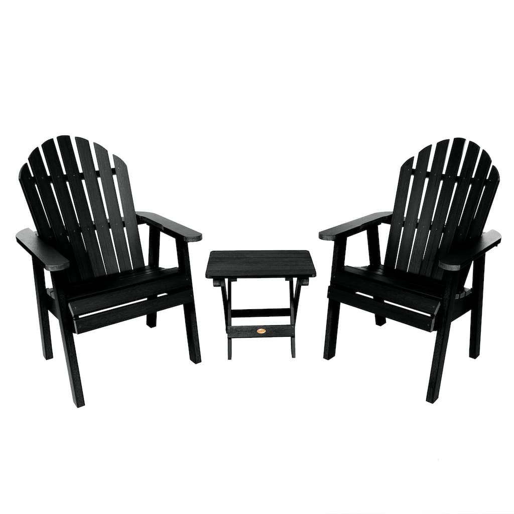 HIGHWOOD Yorkville 2 Deck Chairs with 1 Folding Side Table