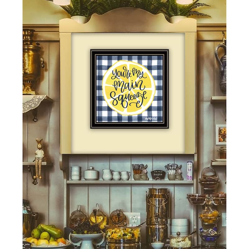 TrendyDecor4U Contemporary "Main Squeeze" Framed Print Wall Art