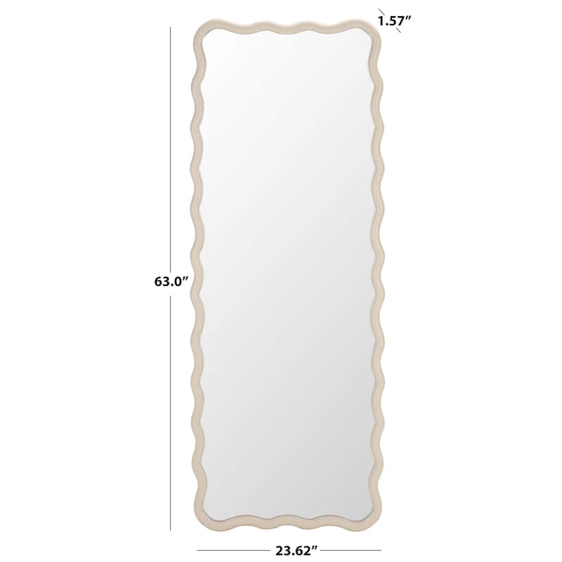 SAFAVIEH Home Izara 24-inch, Wood Full Length Mirror - 24"W x 2"D x 63"H