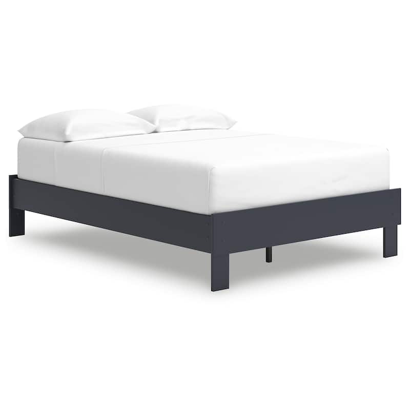 Signature Design by Ashley Simmenfort Blue Platform Bed
