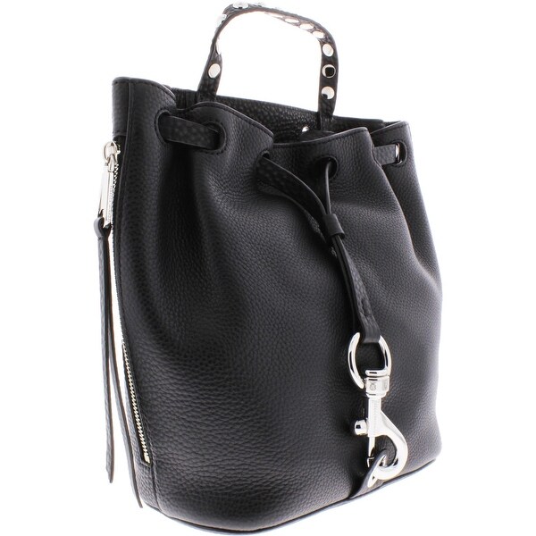 black drawstring backpack women's
