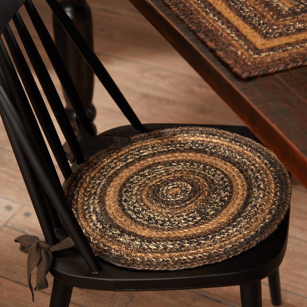 Espresso Jute Chair Pad