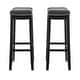 preview thumbnail 6 of 19, Linon Willamette Backless Barstool with Faux Leather Seat (Set of 2)