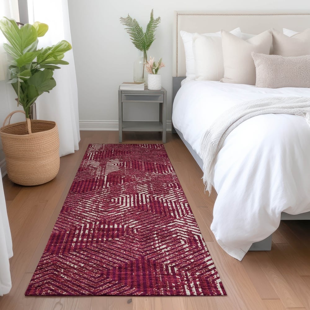 Premium Washable Super Soft Modern Maze Mayfield Rug