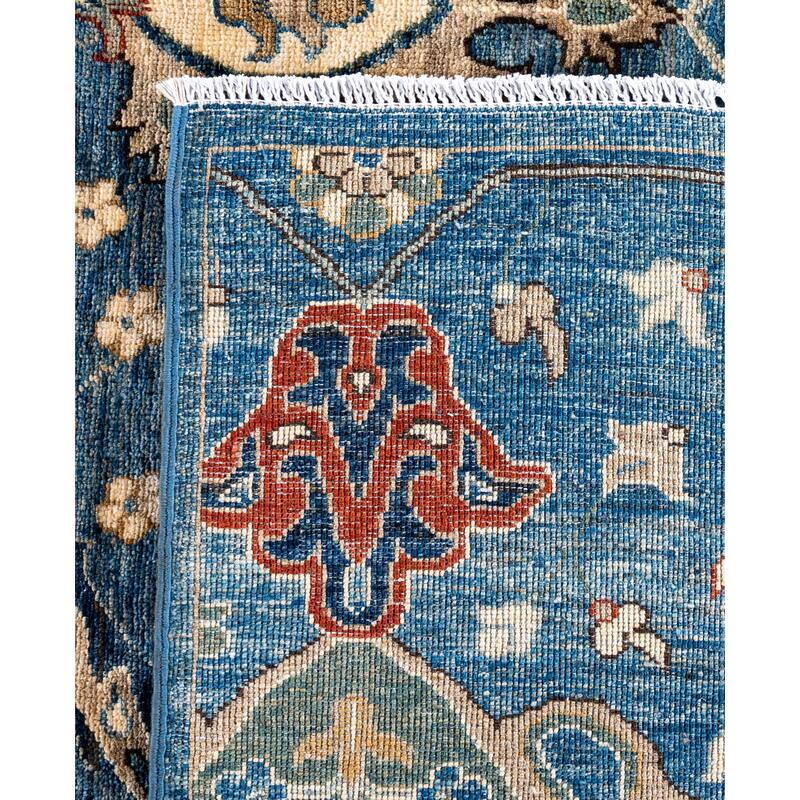 Serapi One-of-a-Kind Hand-Knotted Area Rug - Blue - 8' 2" x 9' 11"