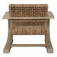 preview thumbnail 4 of 3, Driftwood Woven Accent Chair - 30" - Brown and Gray