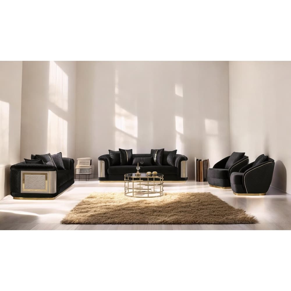 Calista 4 Pieces Living Room Sets 1 Sofa 1 Love seat 1 Chair