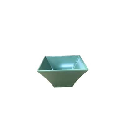 Melamine Serveware Square Bowl Tapered 4 5/8"X3" Jade- A