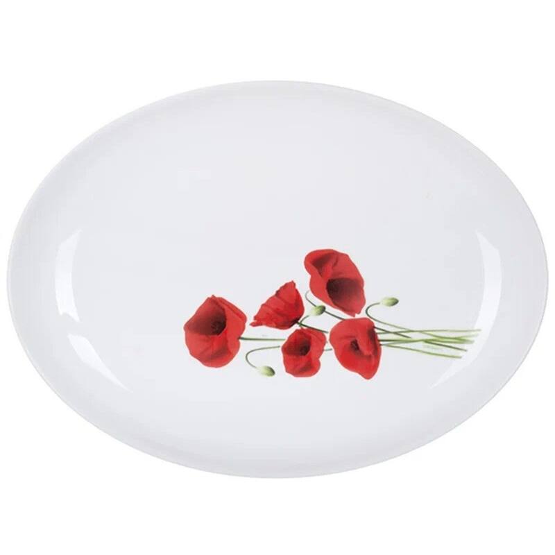 Luminarc Hypnosis Poppy Glass Dinnerware Set of 46 for 6