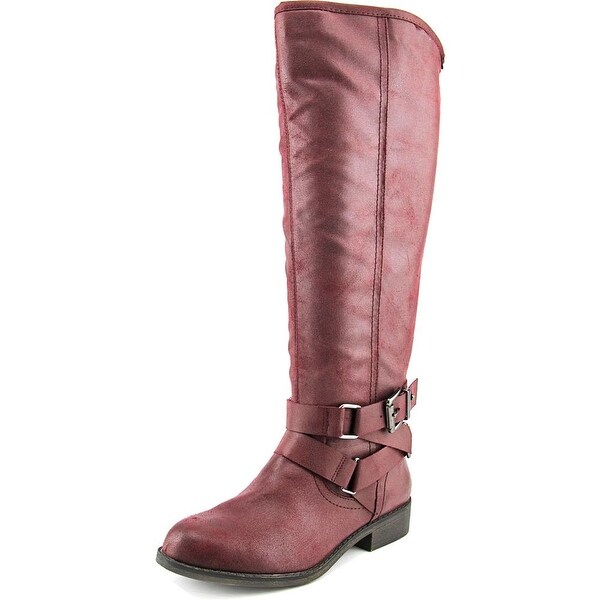 Madden Girl Corporel Round Toe Synthetic Knee High Boot