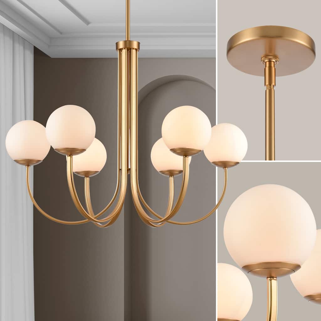 Caroline Chandelier - Brushed Gold