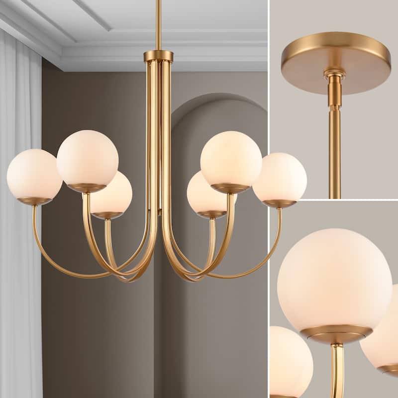 Caroline Chandelier - Brushed Gold - 32" Wide