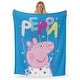 preview thumbnail 43 of 63, Hasbro Peppa Pig Silk Touch Throw Blanket