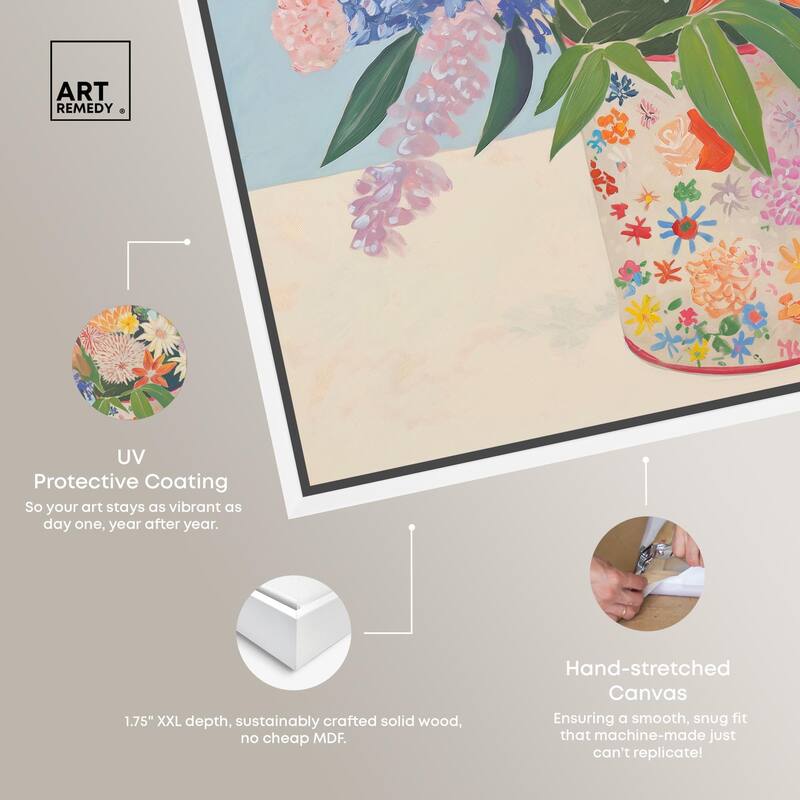 Floral Tin Canvas by Art Remedy