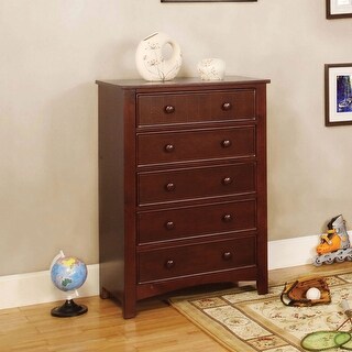 Hae Traditional Solid Wood 5-Drawer Chest by Furniture of America