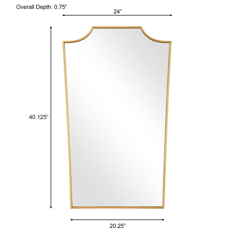 Uttermost 08239 Demure 24"W x 40"H Specialty Flat Accent Mirror