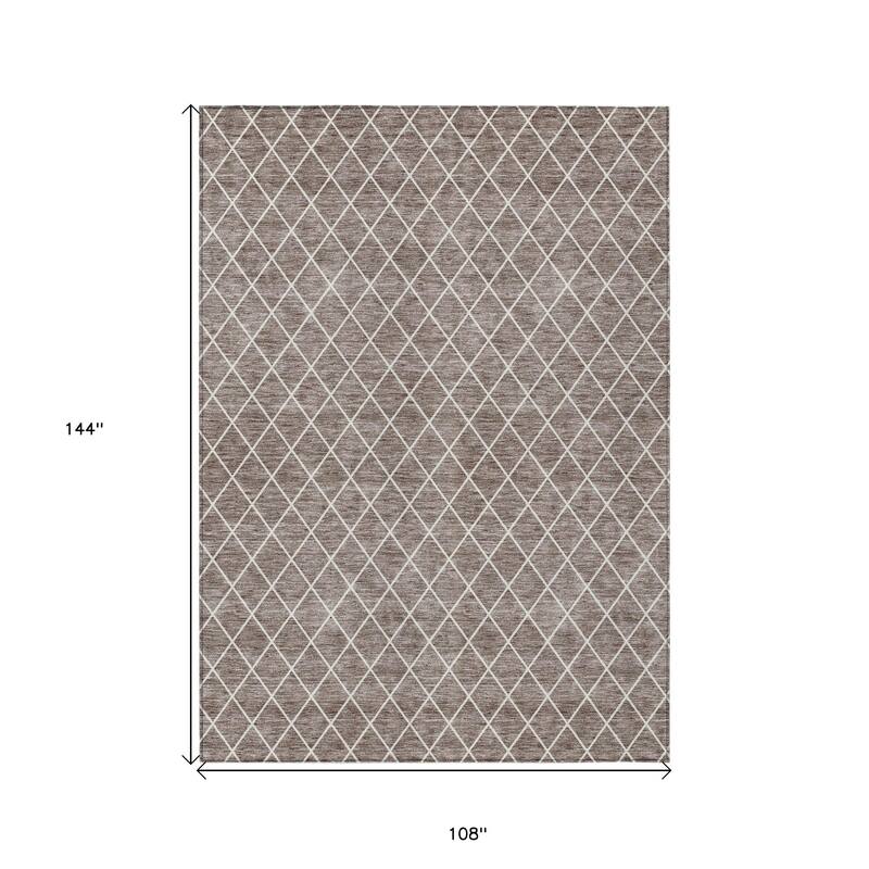 HomeRoots Geometric Transitional Rectangle Outdoor Rug
