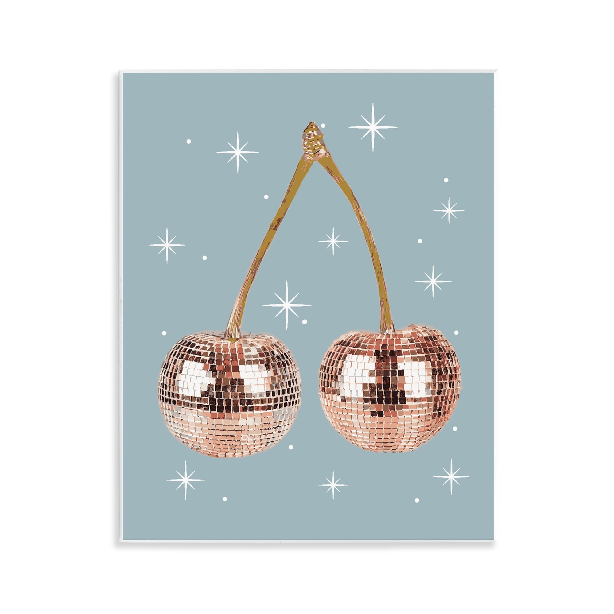 Stupell Luminous Glam Cherries Wall Plaque Art Design By Lil' Rue