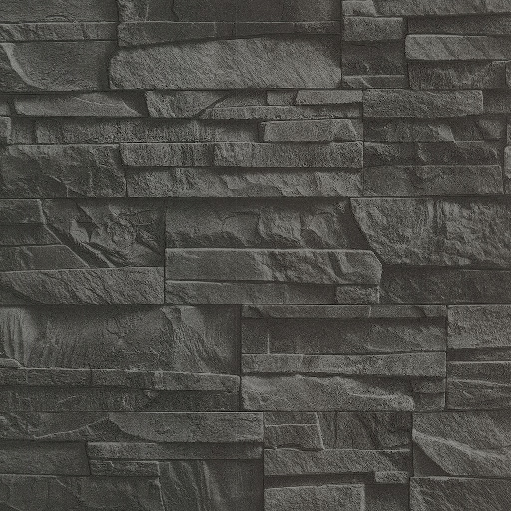 Stones MacMillan Stacked Slate Wallpaper 20.5 in x 33 ft = About 56.4 square feet
