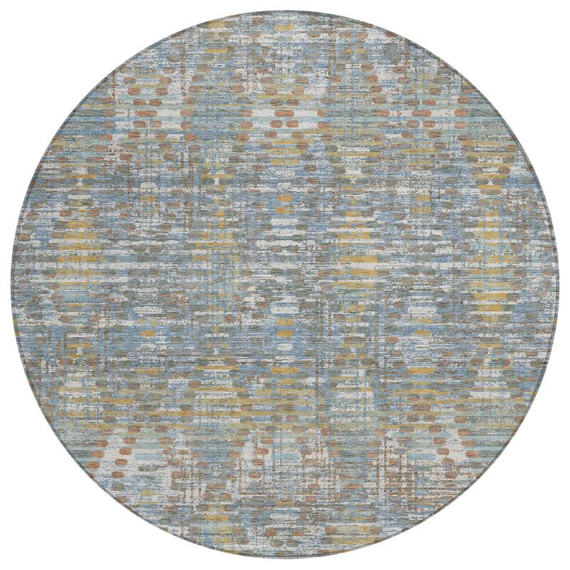 Machine Washable Indoor/ Outdoor Modern Ignacio Chantille Rug