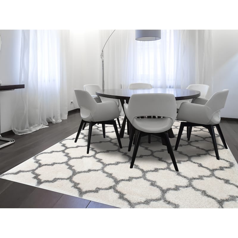Noori Rug Lux Ava Trellis 2-Inch Shag Rug