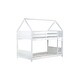 preview thumbnail 54 of 52, Wooden Low Height Twin Over Twin Bunk Bed Kids Bed with Guardrails,Ladder