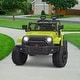preview thumbnail 10 of 16, 12V Ride Truck Car for Kids Green