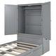 preview thumbnail 20 of 19, Nestfair Twin Size Platform Bed with Storage Headboard and Footboard, Pull Out Shelves and Twin Size Trundle