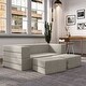 preview thumbnail 79 of 114, Jaxx Zipline Convertible Queen-size Sleeper Loveseat and Ottoman Set