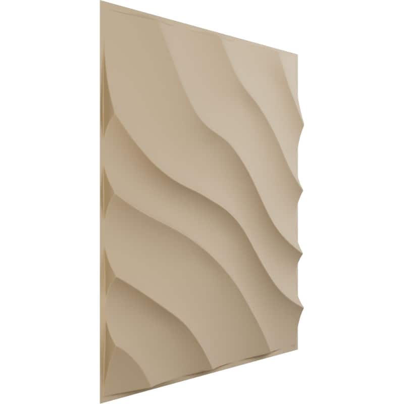 19 5/8"W x 19 5/8"H Modern Wave EnduraWall Decorative 3D Wall Panel
