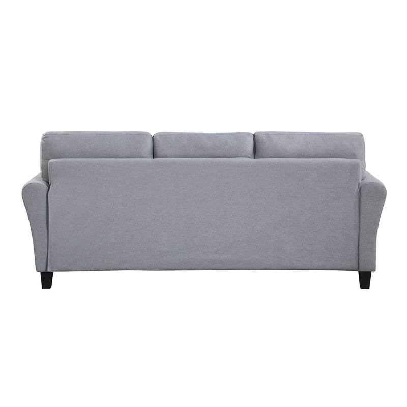 3-Seater Linen Upholstered Sofa with Durable Frame and Comfortable Foam Cushions