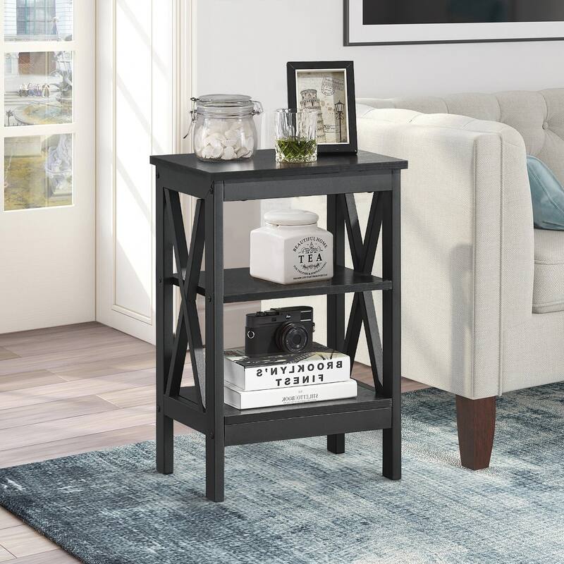 Taomika 3-Pieces Bed Frame and Modern Nightstands Sets