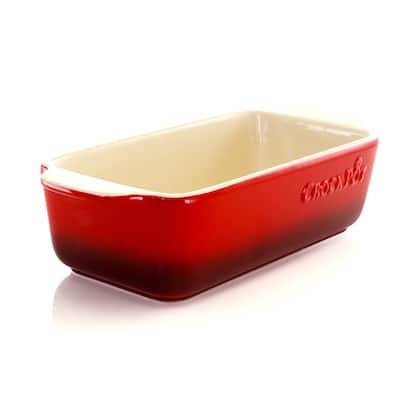 40 Ounce Rectangle Stoneware Baker Pan in Ruby