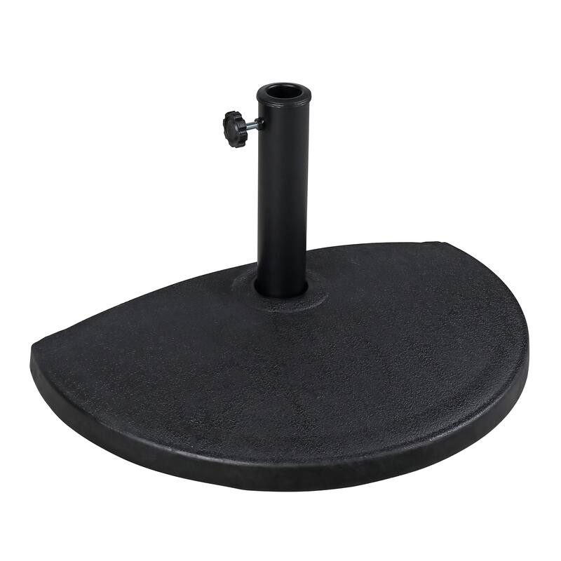 Half Round Resin Patio Market Umbrella Base Stand