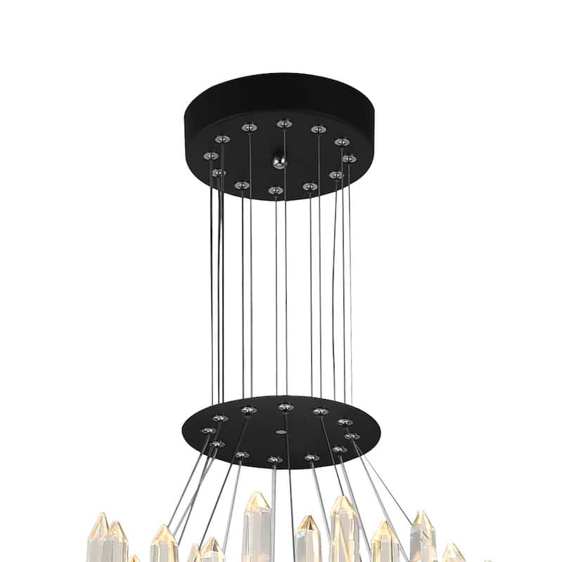 Juliette LED Chandelier With Black Finish