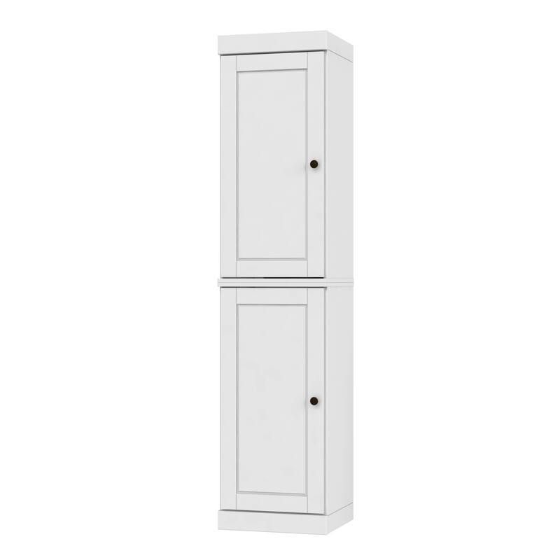 Palace Imports 100% Solid Wood Pantry Cabinet, Adjustable Shelves, 16.5" Wide, 71.5" Tall