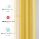 preview thumbnail 73 of 117, HLC.me 2 Piece Semi Sheer Voile Window Curtain Drapes Grommet Top Panels Bedroom, Living Room - Set of 2 panels