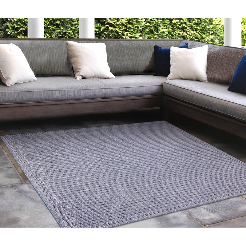 Liora Manne Malibu Simple Border Indoor/Outdoor Rug