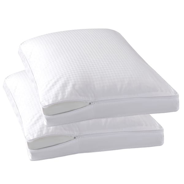 STONECREST Gusseted Pillow Protector 400TC Cotton - One Pair Packed - White - Queen