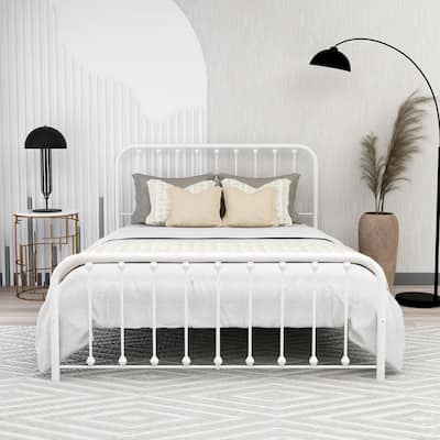 Alazyhome Sturdy Metal Platform Bed Frame