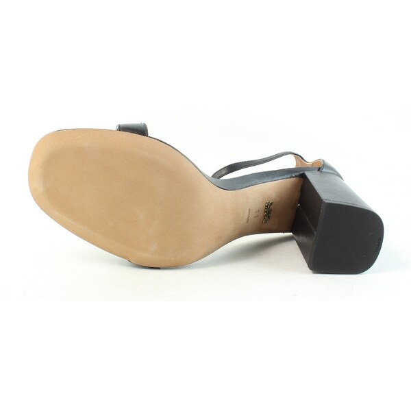 coach maya sandal black