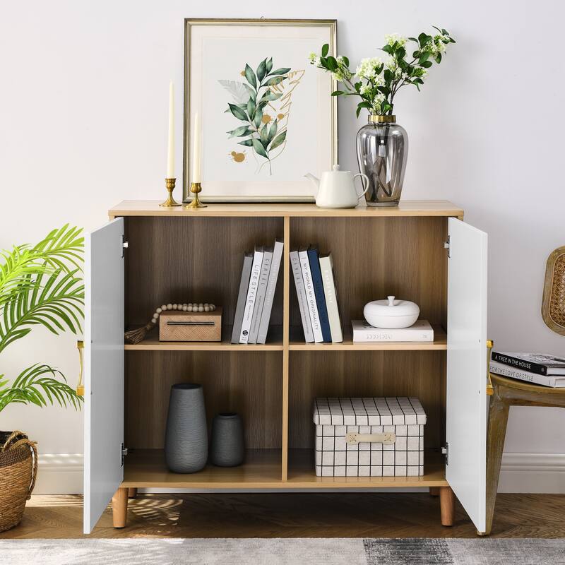 Comfortable Storage Cabinet with Adjustable Shelves